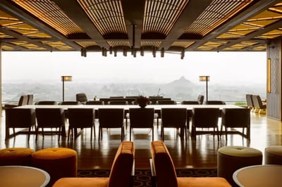 Views from the Tea Lounge PuXan Hotel & Spa Beijing China