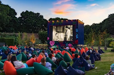 outdoor cinema, the Grove a luxury hotel UK