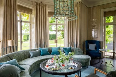 posh lounge at the grove hotel, UK