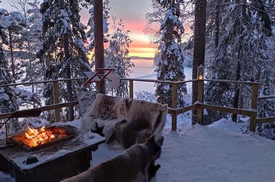 Verandah at Aurora Safari Camp Sweden