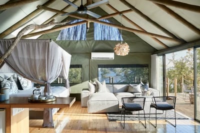 Luxury tented hut Victoria Falls Luxury Safari Camp