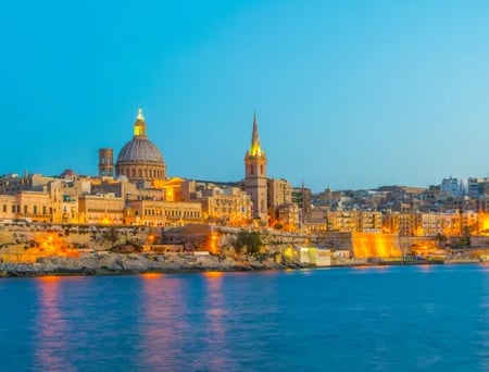 1 View of the Grand Harbour in Valletta, Malta