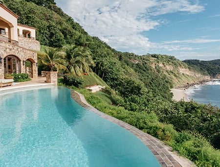 8 A beach on Nicaragua's pacific coast with jungle backdrop