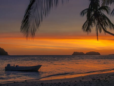 7 - 11 Boat in a bay of water in the Philippines