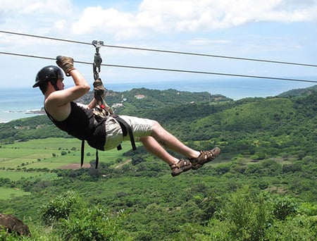 5 A beach on Nicaragua's pacific coast with jungle backdrop