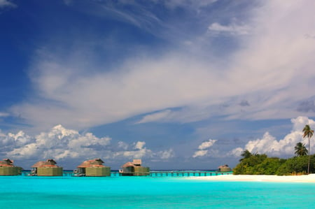 12 Water Villas (Bungalows) on the Perfect Tropical Island, Maldives