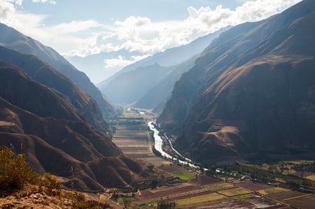 12 View of the Lost Incan City of Machu Picchu near Cusco, Peru. A UNESCO World Heritage Site