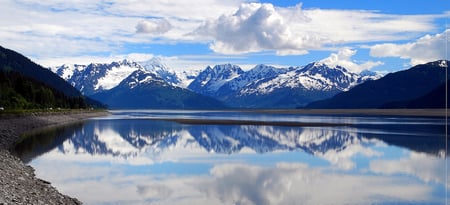 1 Serenity lake in tundra on Alaska