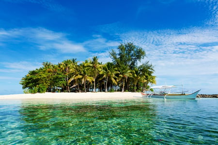 2 Tropical blue lagoon and mountain islands, El Nido, Palawan, Philippines, Southeast Asia