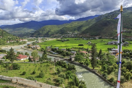 10 Scenic Bumthang Bhutan. A typical architectural structure of Bhutan.