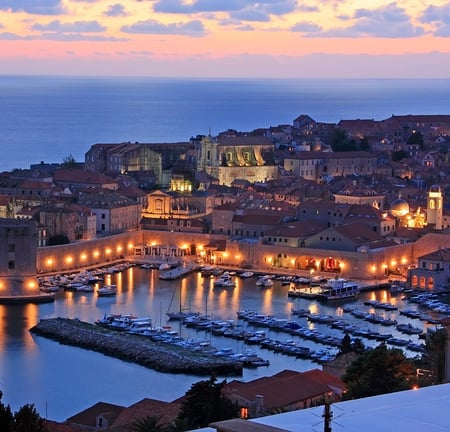 12 Old town and harbor of Dubrovnik, Croatia
