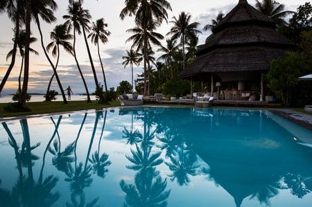 4 Tropical blue lagoon and mountain islands, El Nido, Palawan, Philippines, Southeast Asia