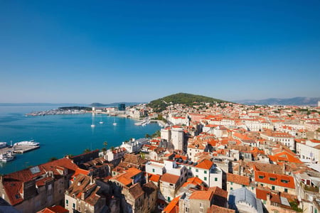 6 Old town and harbor of Dubrovnik, Croatia