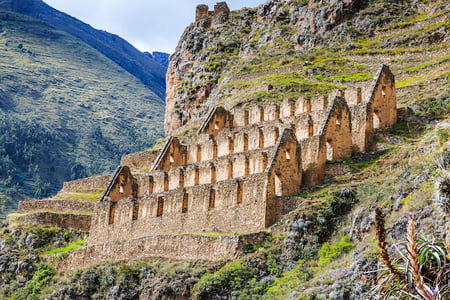 8 Traditional handmade wool production in Cusco Peru. Colorful alpaca clothing