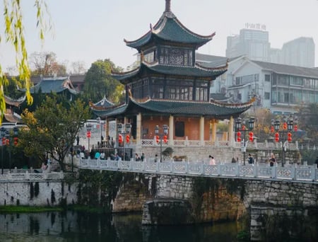 7 Landscape of Guiyang city in Guizhou China