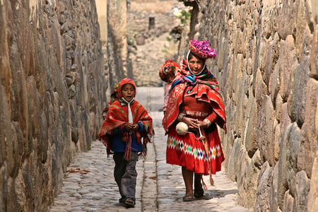 11 Traditional handmade wool production in Cusco Peru. Colorful alpaca clothing