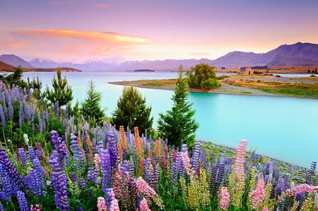 8 Reflection of Mountains in Lake Mackenzie, New Zealand