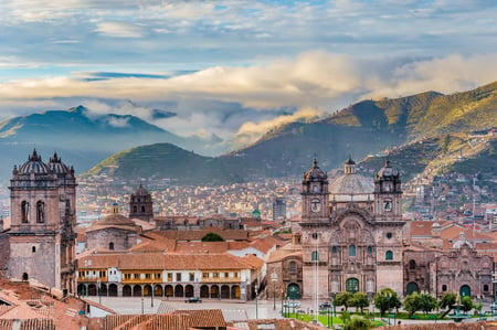 12 Traditional handmade wool production in Cusco Peru. Colorful alpaca clothing