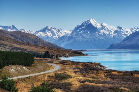 9 Reflection of Mountains in Lake Mackenzie, New Zealand