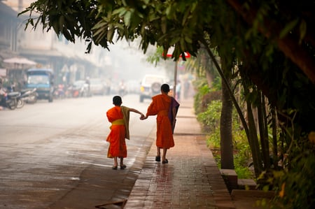 9 Golden Triangle at sunset, the intersection of the three countries;Thailand, Myanmar, Laos