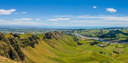 10 Wrinkled Green Appearance of Hills and Mountains along the coastline of Northland, New Zealand