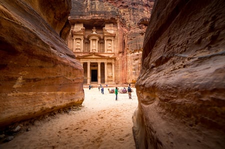 2 Ancient City of Petra: El-Khazneh (Aerial View)