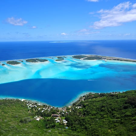 5 Taha aerial view panorama landscape French Polynesia