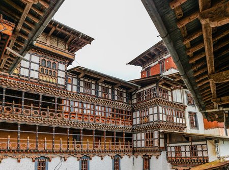 6 Scenic Bumthang Bhutan. A typical architectural structure of Bhutan.