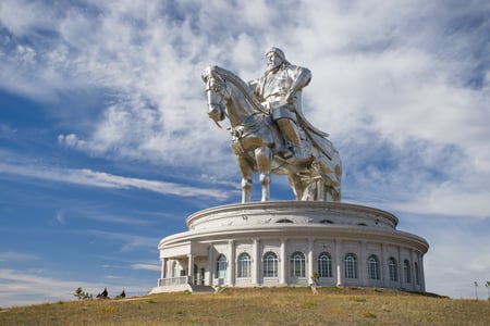 10 Kazakh Eagle Hunter in using trained golden eagles. Olgei,Western Mongolia