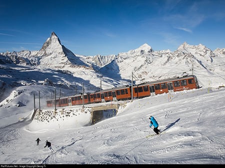 5 MOUNT GORNERGRAT BY TRAIN