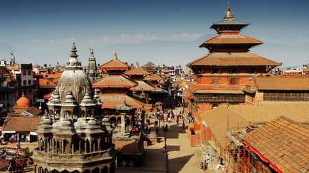 1 Valley of Kathmandu, Nepal during summer