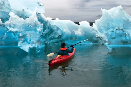 3 Serenity lake in tundra on Alaska