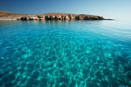 4 Stunning morning panorama of Santorini island.