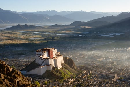 4 tibetan buddhist prayer rolls