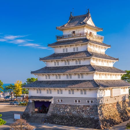 8 Kyoto, Japan at Toji Pagoda and lake in Autumn