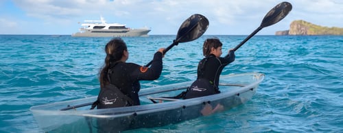 Kayaking the Galapagos Islands with Tribute Yacht