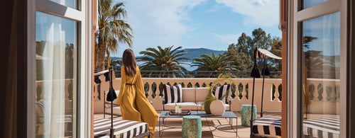 Terrace at COMO Le Beauvallon, France