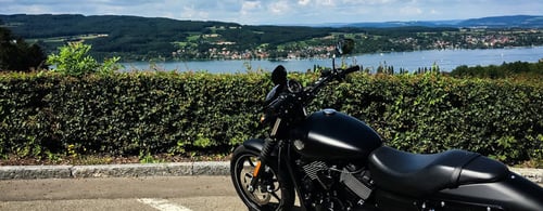Riding A Harley Through The Alps