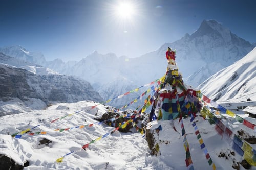 Destinations_Nepal_Annapurna_Snow at base camp_iStock_000027332084_Large