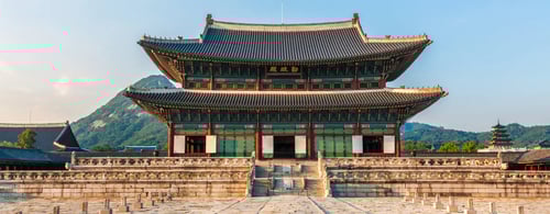 View of Gyeongbokgung Palace in Seoul, Luxury holidays to South Korea