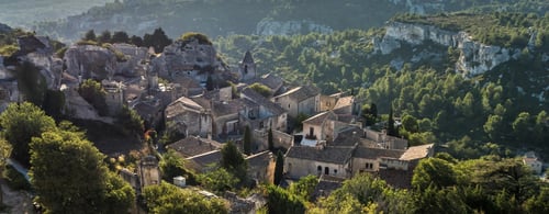 Beautiful old french houses in the country side Provence