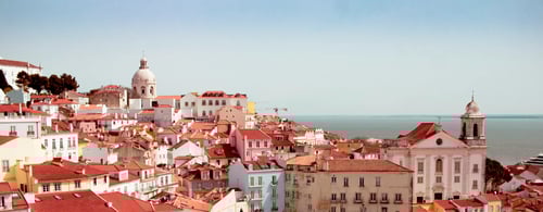 View over Lisbon city Portugal