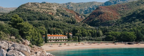 Beach at Aman Sveti Stefan