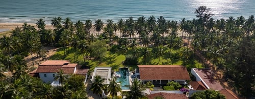 Aerial image of Kalkudah Beach House Sri Lanka