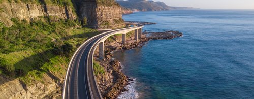 Sea Cliff Bridge along the Grand Pacific Drive, New South Wales, Australia