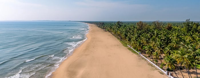  ? Aerial view of Pasikudah Bay, East Sri Lanka 