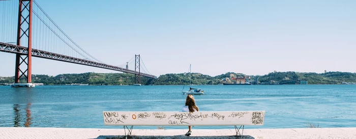  ? 25 de Abril Bridge in Lisbon, Portugal 