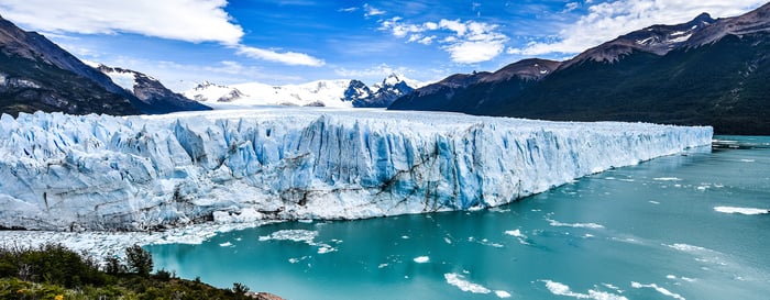 Views of the Perito Moreno Glacier in Patagonia, Argentina