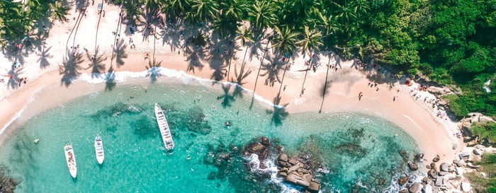 Tayrona National Park Colombia Drone View