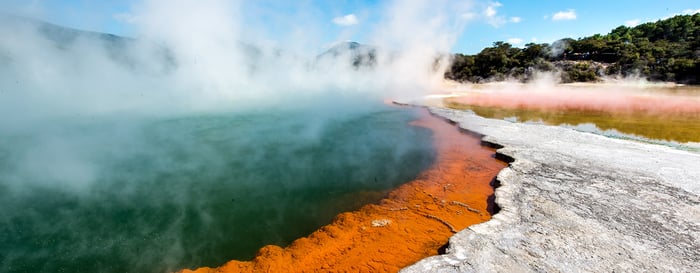 Wai o Tapu in New Zealand, the volcanic wonderland